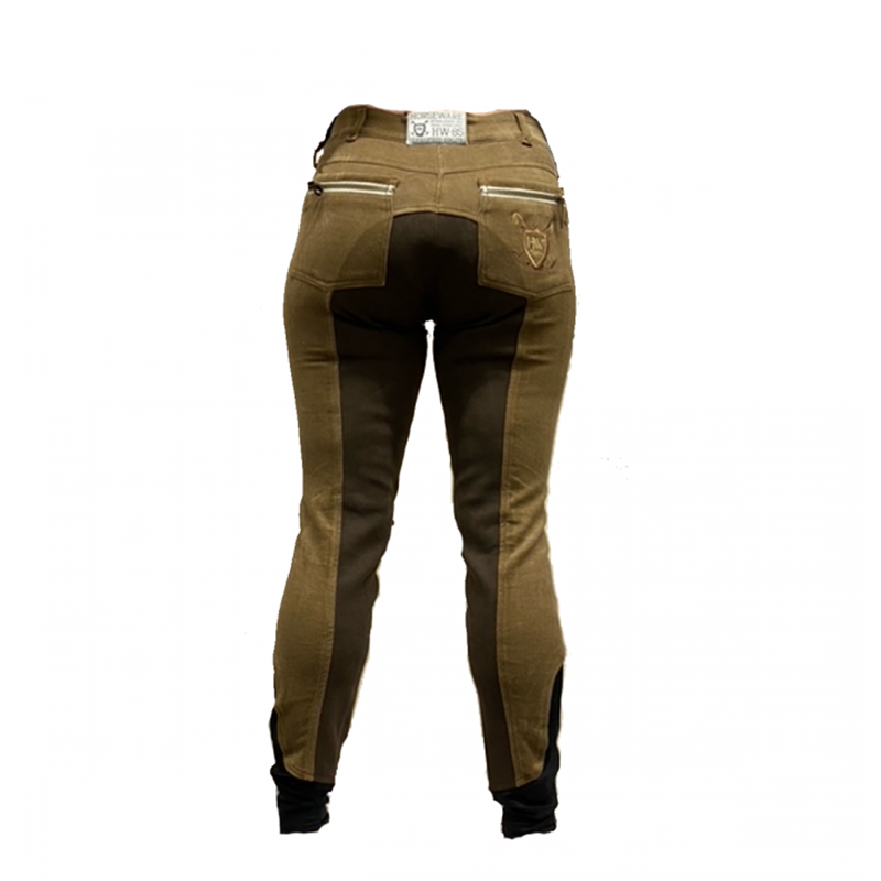 Horseware Nina Ladies Full Seat Breeches - Toasted Coconut-1